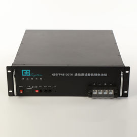 سعر جيد 5U مجلس الوزراء Lifepo4 بطارية قابلة للشحن 48V 100Ah بطارية ليثيوم من الحديد للاتصالات متصل